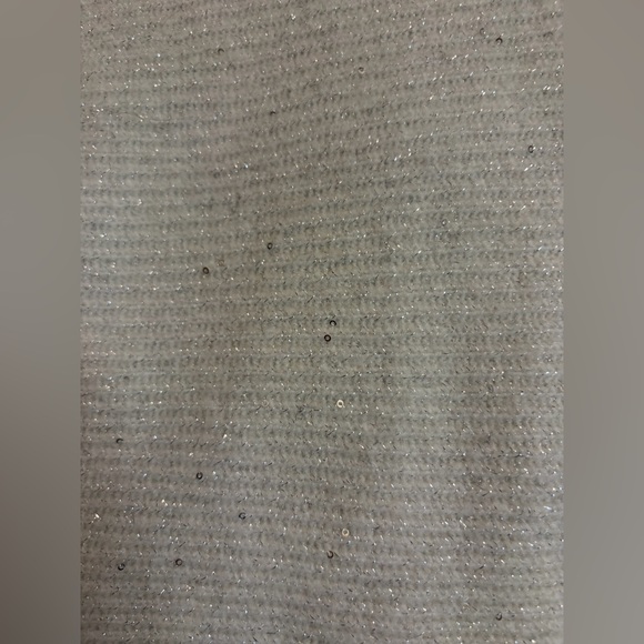 Willow + Root Tinsel White Wrap Cardigan Sweater - Picture 8 of 10